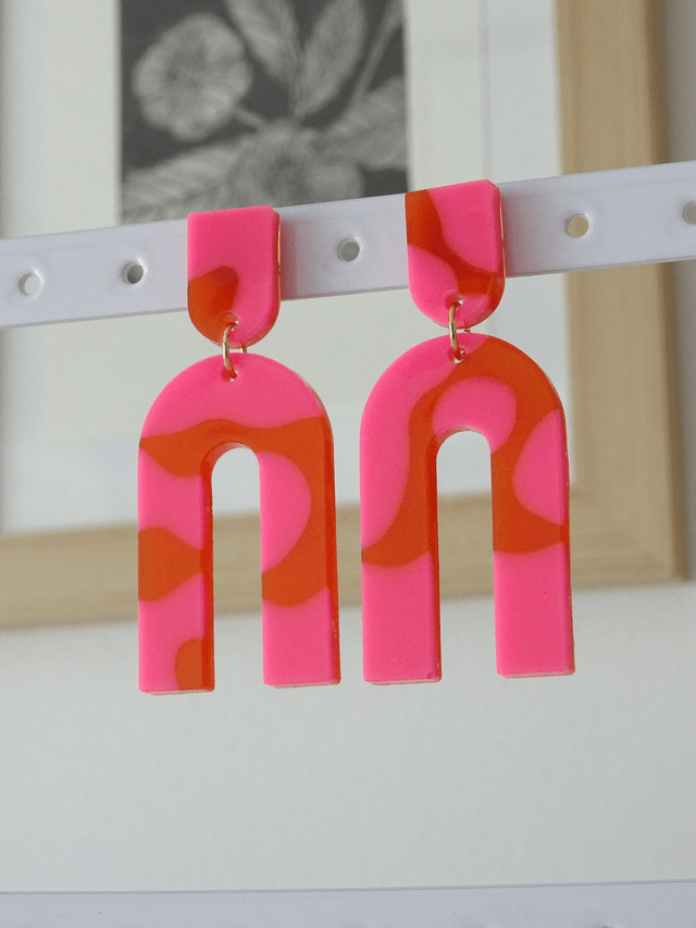 Grande Arche : Rose et orange