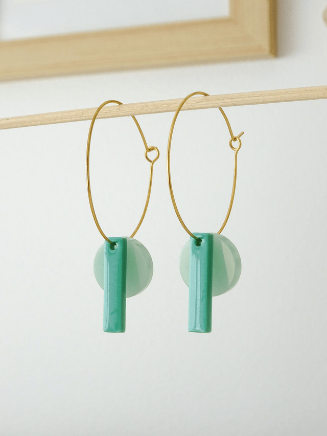 Pastille turquoise sur créole