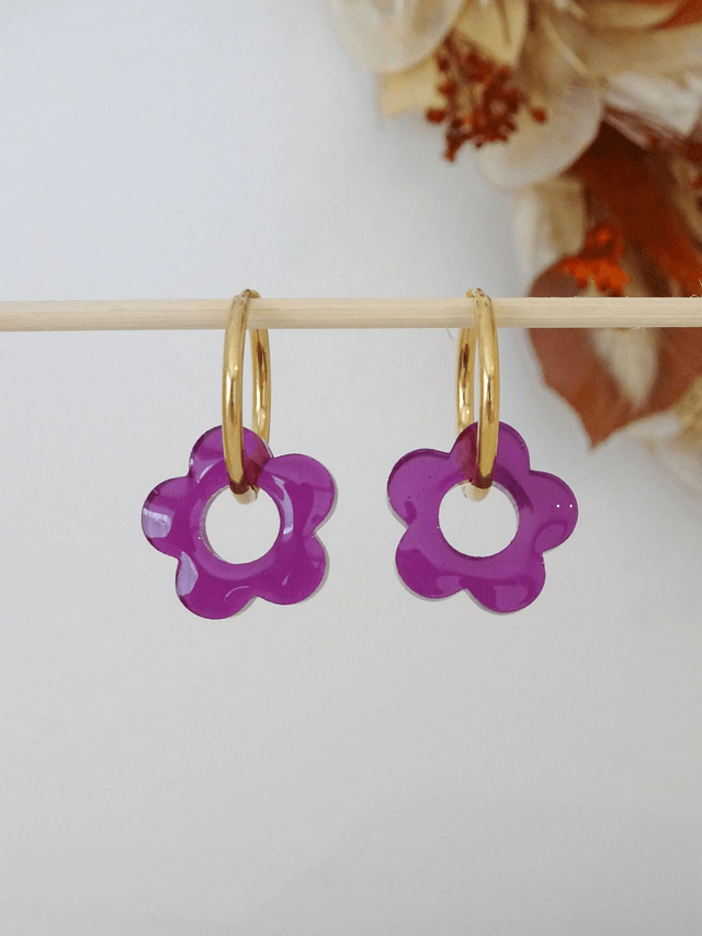Petite fleur : violette transparente
