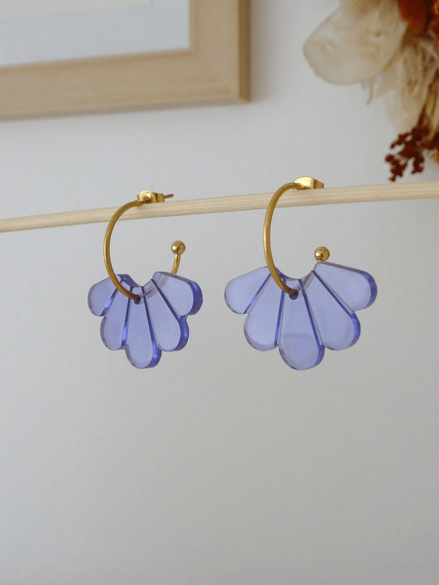 Aile de papillon : bleue transparente