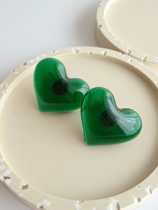Coeur : Vert transparent