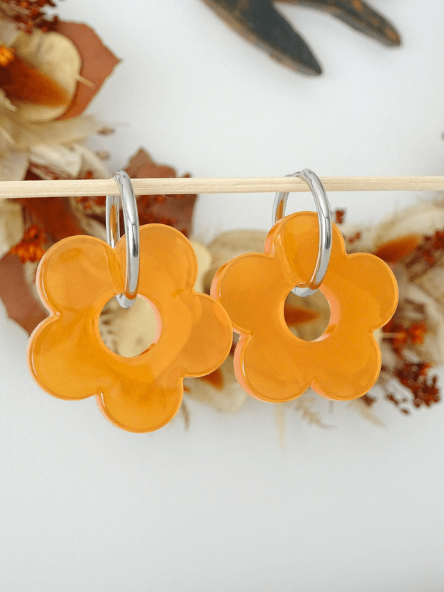 Grande fleur : Orange