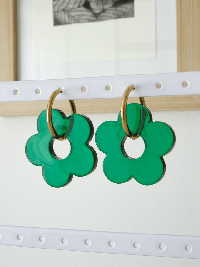 Grande fleur : Vert