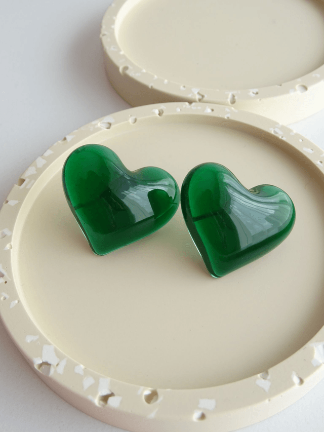 Coeur : Vert transparent