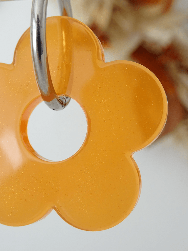 Grande fleur : Orange