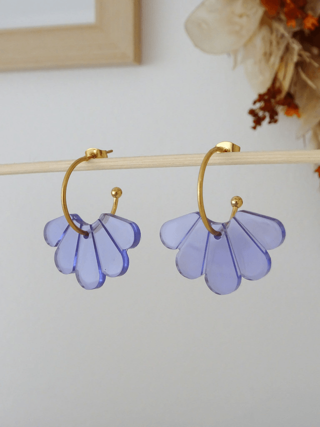 Aile de papillon : bleue transparente