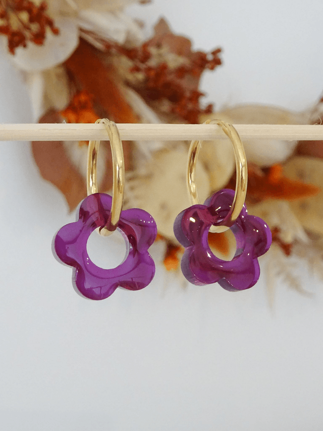 Petite fleur : violette transparente