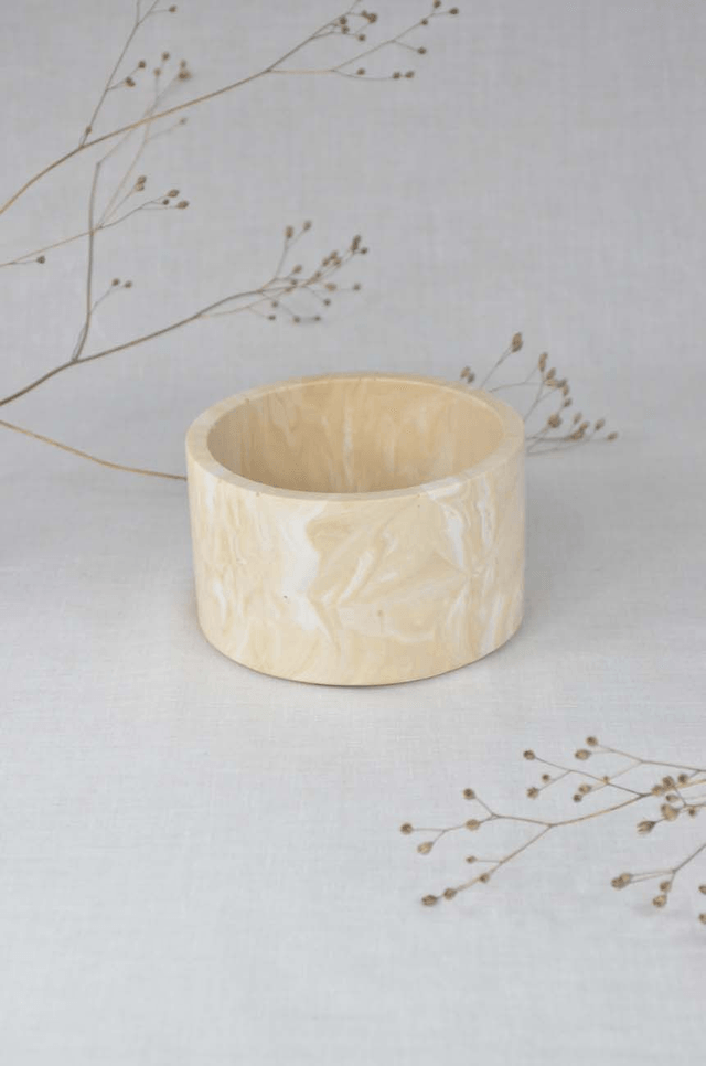 Pot : Beige marbré