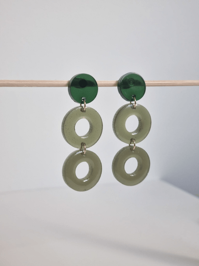 Cascade rond : kaki 2 teintes
