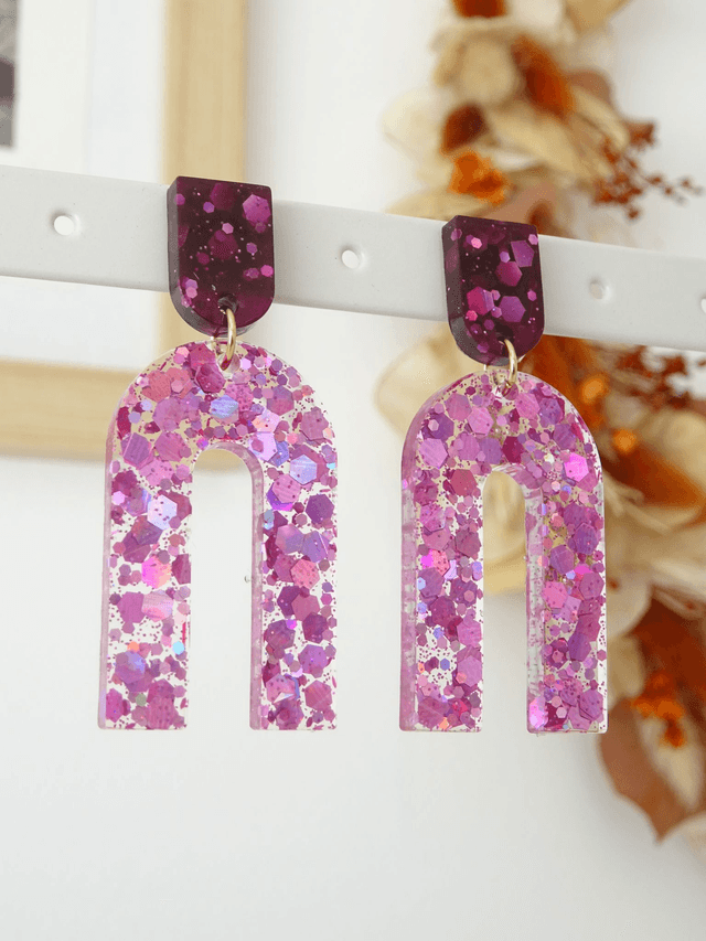 Grande Arche : Paillettes multifacette rose