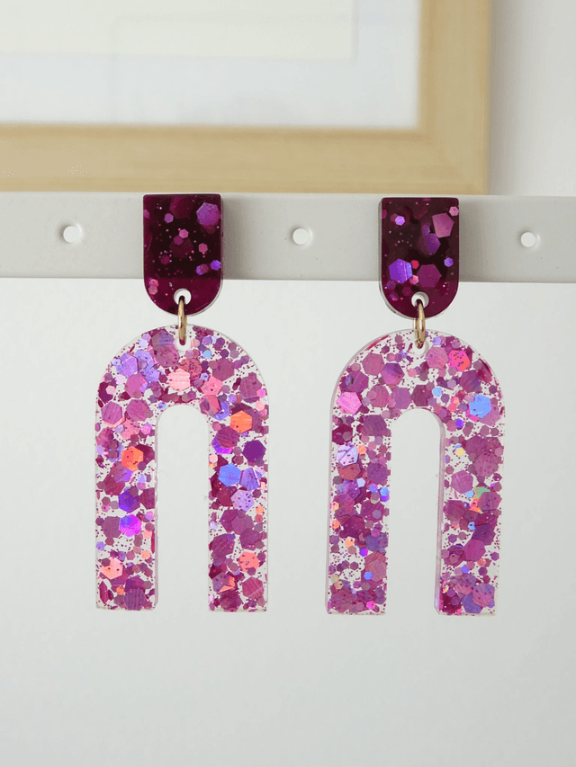 Grande Arche : Paillettes multifacette rose