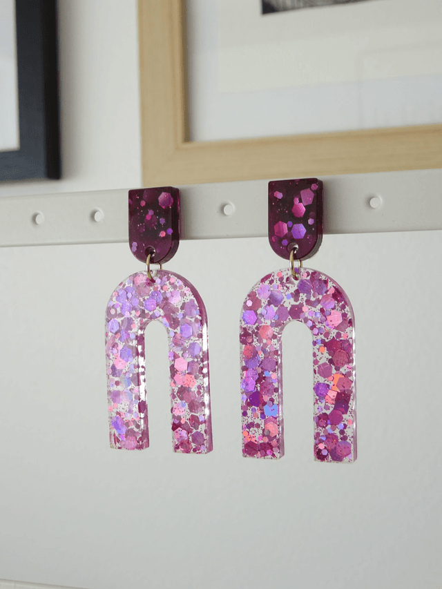 Grande Arche : Paillettes multifacette rose