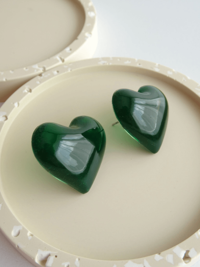 Coeur : Vert transparent
