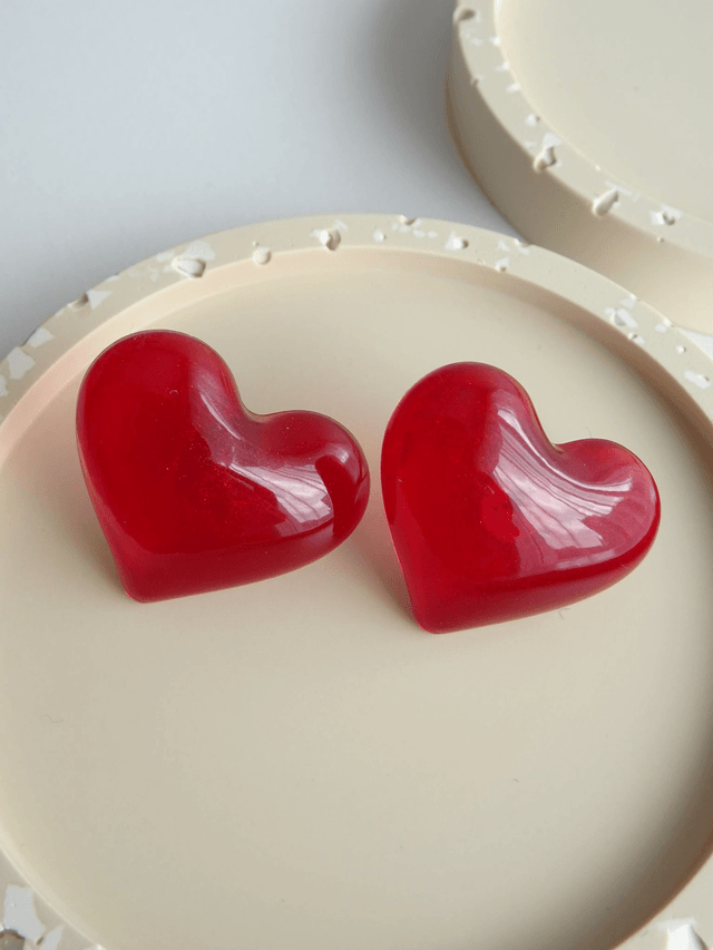 Coeur : Rouge transparent