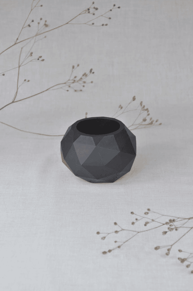 Pot boule : Noir 