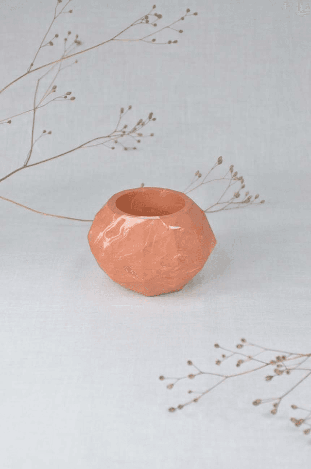 Pot boule : Terracotta marbré