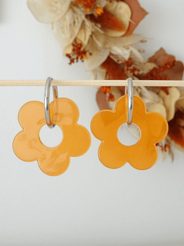 Grande fleur : Orange