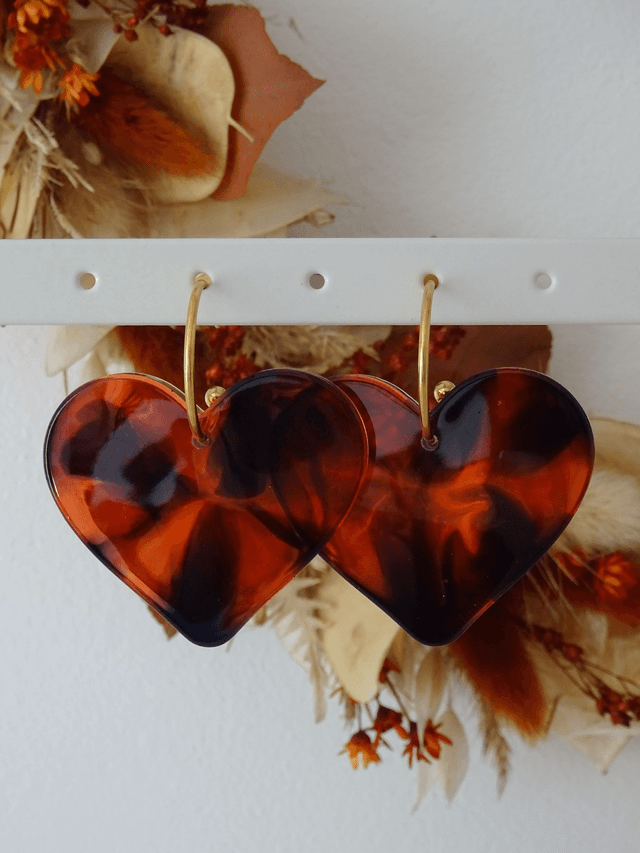 Coeur : écaille de tortue