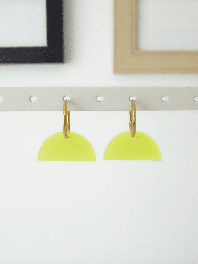 Demi cercle : Jaune paillettes