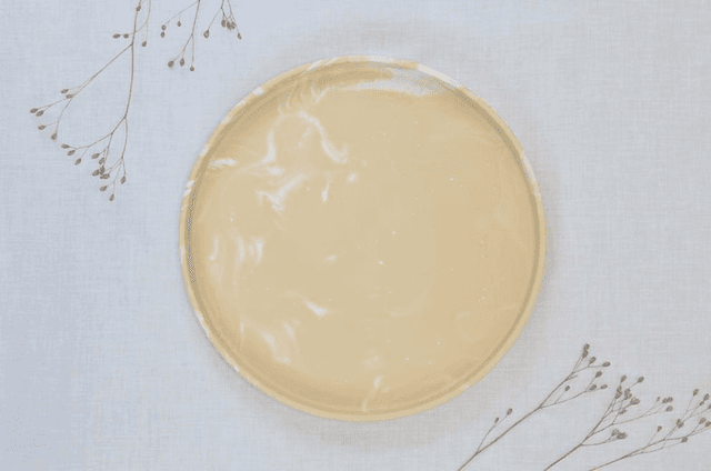 Grand plateau rond : Beige marbré f.