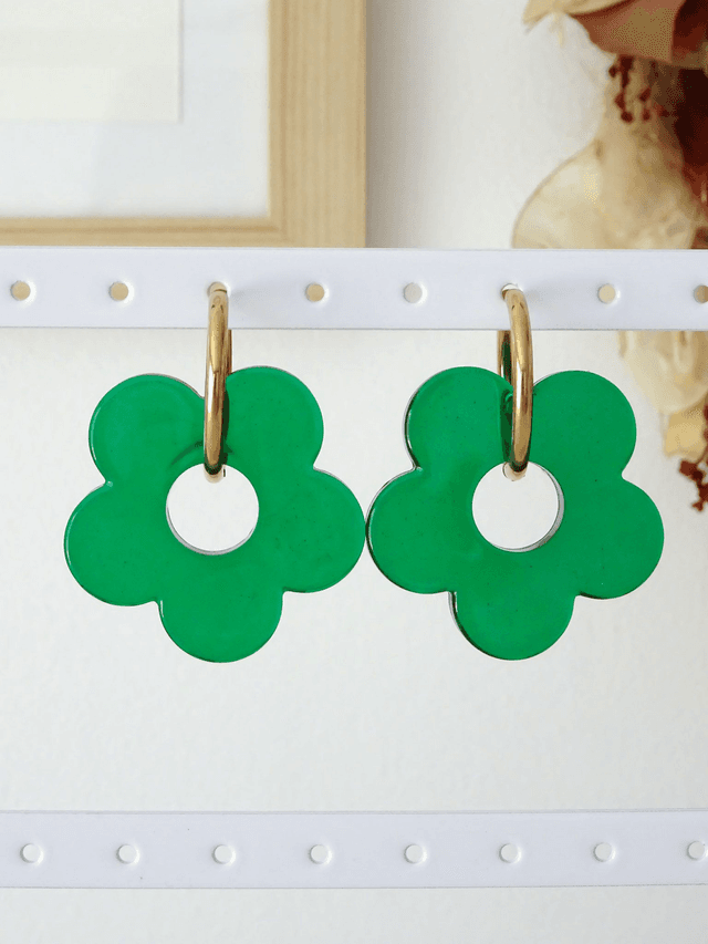 Grande fleur : Vert